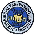 ITF Taekwondo Embleem - donker blauw