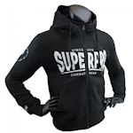 Super Pro Hoodie met rits zwart-wit