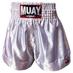 Muay Thai Short Satijn - wit