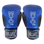 Muay Bokshandschoen Premium - Zwart/Blauw