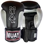 Muay Bokshandschoen Premium - Zwart/Zilver