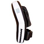Muay Curved Coaching Mitt Lang met Hand per paar- Zwart/Wit