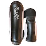 Muay Premium Scheen & Wreefbeschermer - zwart/wit