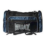 Muay Sporttas met logo zwart/staal blauw