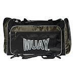 Muay Sporttas met logo zwart/legergroen