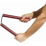 Nunchaku Foam Gestreept - Zwart/Rood