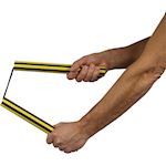 Nunchaku Foam Gestreept - Zwart/Geel