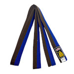 Ronin Budoband dik halve kleur - blauw/bruin
