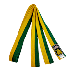 Ronin Budoband dik halve kleur - geel/groen