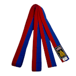 Ronin Budoband dik halve kleur - blauw/rood