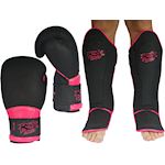 Ronin Challenger Kickboks Set - zwart/roze