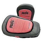 Ronin Coaching Mitts Long Curved Gel Padded - roze/grijs