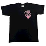 Ronin Tiger Line T-shirt - zwart/roze
