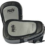 Ronin Coaching Mitts Long Curved Gel Padded - zwart/grijs