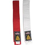 Ronin Wedstrijd Budoband Junior dun - rood/wit