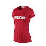 Nike Lady SS Crew Top - rood